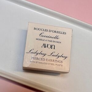 Vintage Avon ladybug earrings